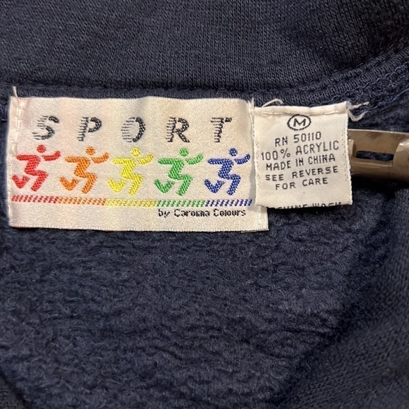 Carolina Colours Vintage 1/4 Zip Pullover Sweatshirt. Size Medium. - Picture 8 of 11